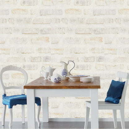 Rustic Brick Design Beige - 37422-1