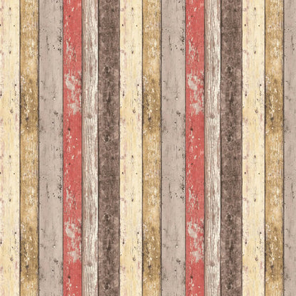 Panelling Wood Design Red - 8951-27