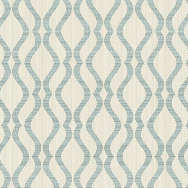 Broken String Geometric Cream/Teal - 25066