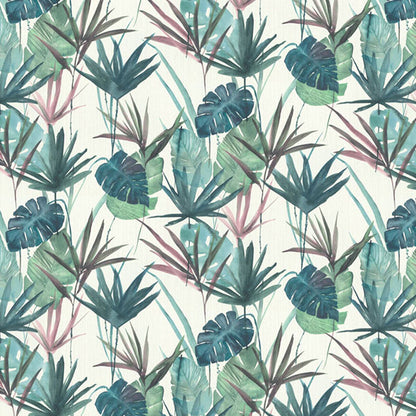 Gentle Leaves Aqua Design - 536423