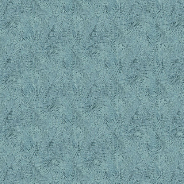 Sumatra Palm Leaf Blue Design - 37371-6